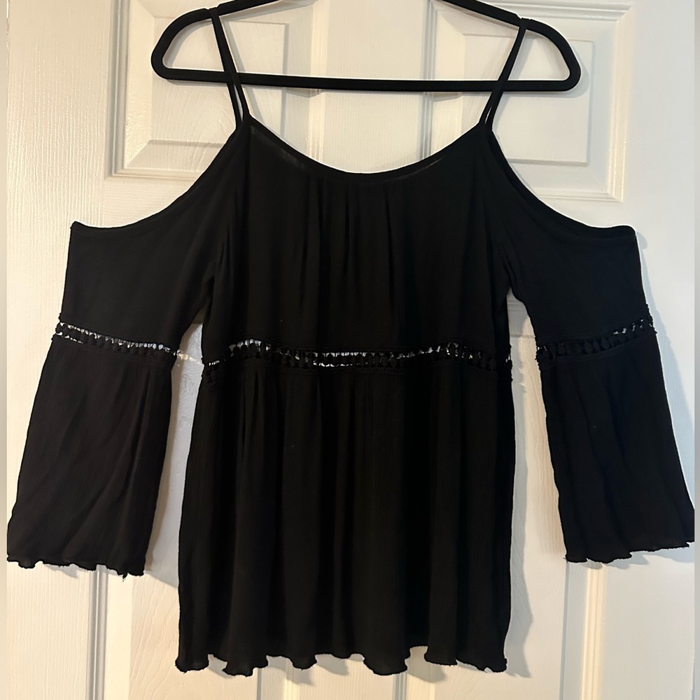 Boho Open shoulder Top